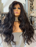 Lace Front Brown Wig Highlights Wig Bodywave