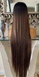 Kim K blonde/brown highlight Balayage Wig