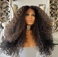 Curly Afro lace front Wig Curly Afro Diva Wig Diana Ross Wig Afro Curly Wig