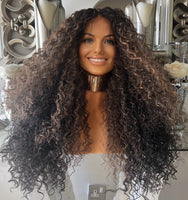 Curly Afro lace front Wig Curly Afro Diva Wig Diana Ross Wig Afro Curly Wig