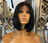 Beautiful short centre part Bob wig