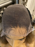 India Brown Lace Front Wig Transparent Lace Front Brown Wig Blonde Highlight Wig - Celebrity Hair UK