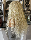 blonde lace front Wig Afro Curly Blonde Wig Yaki Afro Wig Blonde Wig Diana Ross