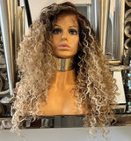 Beyonce Afro Lace Front Wig Caramel Blonde