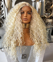 blonde lace front Wig Afro Curly Blonde Wig Yaki Afro Wig Blonde Wig Diana Ross