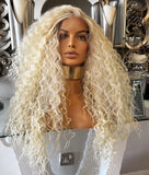 blonde lace front Wig Afro Curly Blonde Wig Yaki Afro Wig Blonde Wig Diana Ross