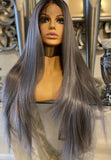 blonde human hair wig, Silver Wig lace front Wig Grey Wig Platinum Blonde