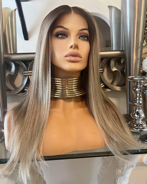 Brown Lace Front Wig Transparent Lace Wig Wig Brown Wig Blonde