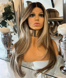 Mandy Blonde Lace Front Wig Centre Part lace front Balayage