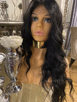 Black Human Hair Blended Lace Front Wig Wavy Wig Black Wig Kim K Wig Curly Wig - Celebrity Hair UK