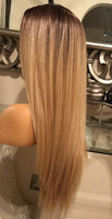 Dark root ginger/strawberry blonde