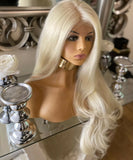 human hair wig blend ombre lace front Wig Blonde Wig Lace Wig Bleach Blond Wig - Celebrity Hair UK