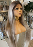 Ash Blonde Wig stunning Creamy Blonde Centre part lace wig