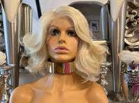 blonde lace front Wig Transparent Lace Wig Bob Wig Short Bob Side Lace Part Wig