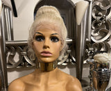 Blonde Lace Front Wig Transparent Lace Bun 360 Lace Front Wig 360 Bun Lace Wig