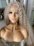 Blonde Lace Front Wig Transparent Lace Front Wig Curly Afro Wavy Wig Curls Diva