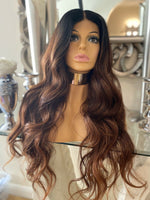 human hair Blend Wig lace front Wig Auburn Chestnut Lace FrontCelebrity Hair UK - Celebrity Hair UK