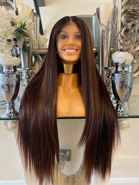 Brown Braided wig – Celebrity Hair UK