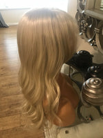 blonde human hair Blend wig Blonde Wig lace front Wig Blonde Wavy Wig Blonde 360 - Celebrity Hair UK