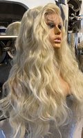 Bleach Blonde Human Hair Blend - 613 stunning unit.