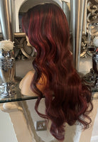 Freya wig - red Highlights