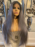 blonde human hair wig, Silver Wig lace front Wig Grey Wig Platinum Blonde - Celebrity Hair UK