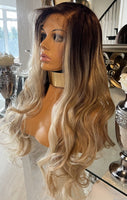 Blonde Lace Front Wig Brown Balayage Lace Wig Natural Wig Blonde Lace Front Wig