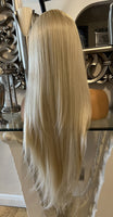 Blonde Lace Front Wig Transparent Lace 180 Density 613 Bleach Blonde Lace Wig