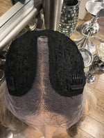 Brown face framing balayage wig