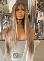 Golden Blonde, Chestnut Brown Lace Wig