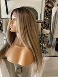 Lace Front Wig Blonde Wig Highlight thick Wig - Celebrity Hair UK