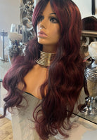 Freya wig - red Highlights