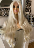 human hair wig blend ombre lace front Wig Blonde Wig Lace Wig Bleach Blond Wig - Celebrity Hair UK