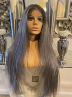 blonde human hair wig, Silver Wig lace front Wig Grey Wig Platinum Blonde - Celebrity Hair UK