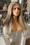 blonde Lace Front Wig Transparent Lace Wig Strawberry Blonde Wig Ombré Lace Wig