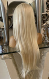 human hair Blonde lace front Wig Human Hair Blend Wig Lace Front Blonde Wig - Celebrity Hair UK