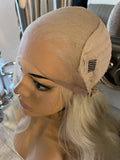 Blonde human hair wig blend Wig Blonde Lace Front Wig