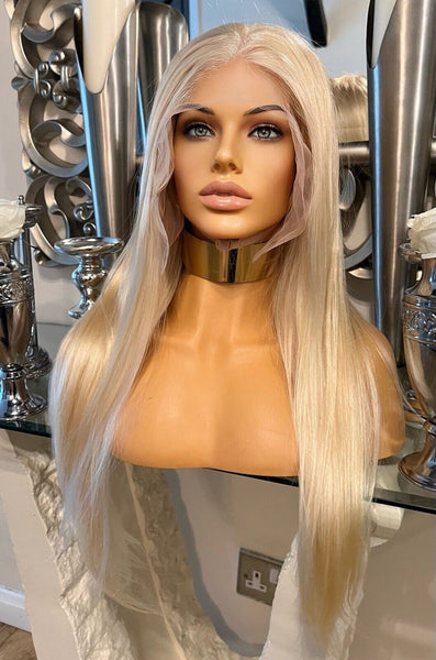 Human Hair Wig 100% Blonde Human Hair Wig 613 Lace Front 13x4 Blonde Human Wig