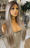 Ash Blonde Wig stunning Creamy Blonde Centre part lace wig