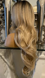 human hair wig ombre lace front Wig Blonde Wig Lace Wig Curly Wig - Celebrity Hair UK