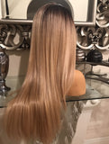 Dark root ginger/strawberry blonde