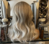 Beautiful bodywave short cut curly lace platinum blonde