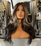 Brown Balayage Lace Wig Natural Lace Front Wig
