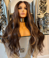 Brown Blonde Lace Wig Lace Front Wig Brown And Chestnut Wig