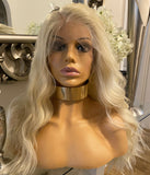 Blonde side part wavy unit - Celebrity Hair UK