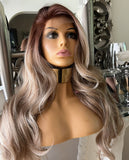 Transparent Lace Wig Golden Blonde Chestnut Brown