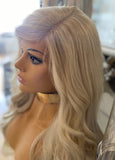 Side part BLEACH Blonde wig colour 613