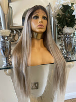 Ash Blonde Wig stunning Creamy Blonde Centre part lace wig