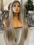 Ash Blonde Wig stunning Creamy Blonde Centre part lace wig