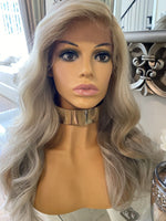Ash Blonde with Bleach blonde highlights Face Framing